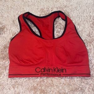 Calvin Klein Red sports bra